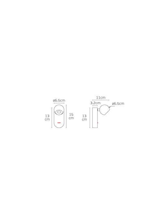 VK Lighting Wall Lamp with Integrated LED and Warm White Light Black VK Lighting Wall Lamp with Integrated LED and Warm White Light Black