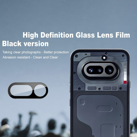 Techsuit Full Camera Protection Tempered Glass Black for Nothing Phone (4a)