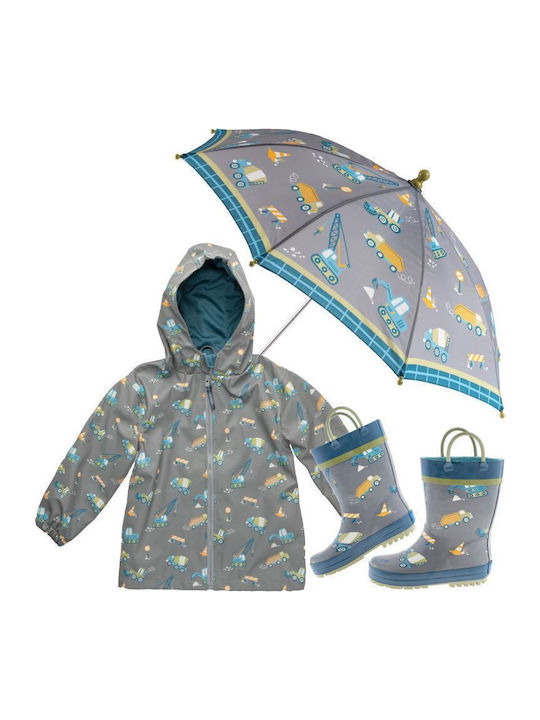 Kids Wellies Construction Gray