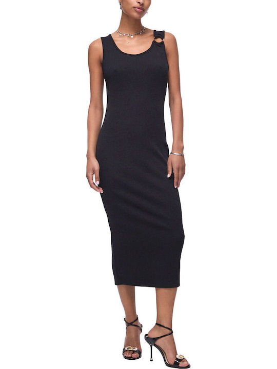 Summer Midi Evening Dress Black