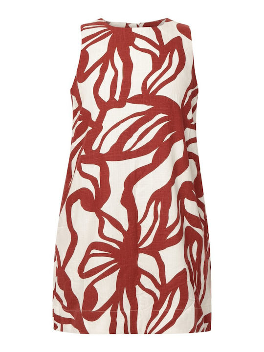 Sommer Mini Hemdkleid Beigebraun