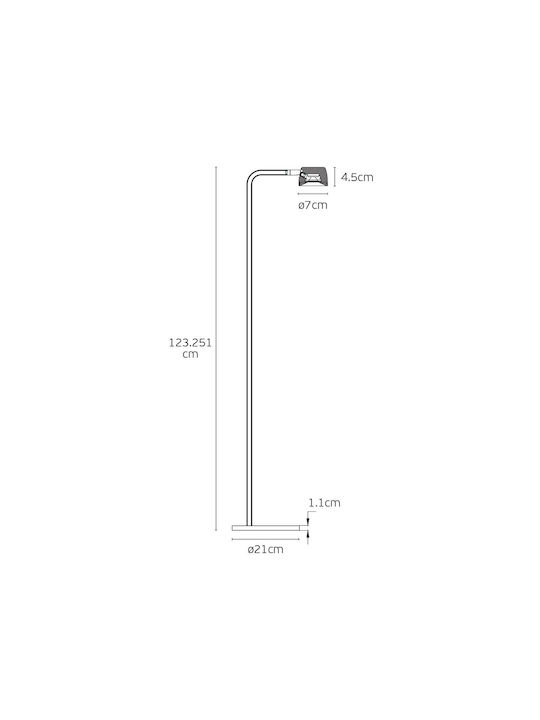 VK Lighting LED Φωτιστικό Δαπέδου Μαύρο VK Lighting LED Φωτιστικό Δαπέδου Μαύρο