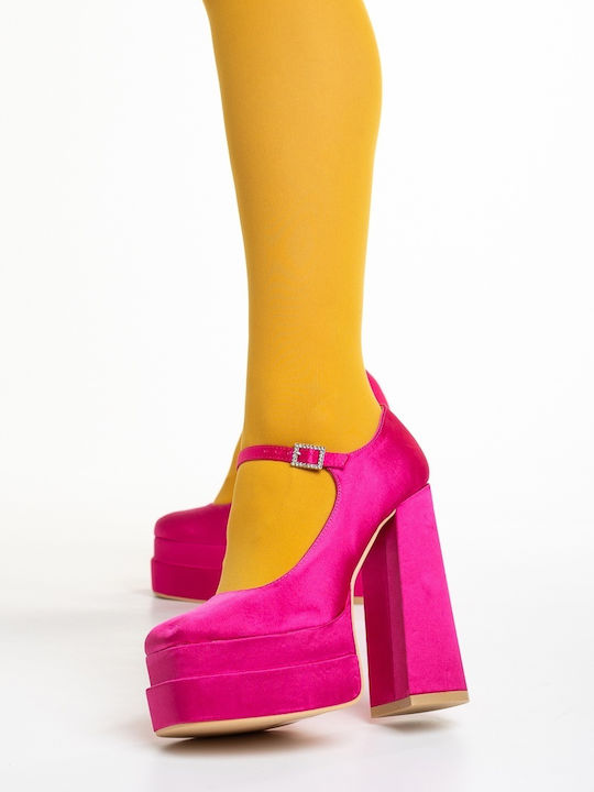Pantofi Cu Toc Înalt Fuchsia