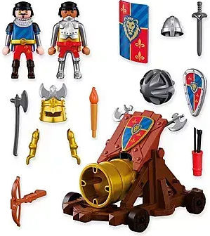 Playmobil Knights ЛеонтоКардови Рицари Със Оръдие За 4 Години