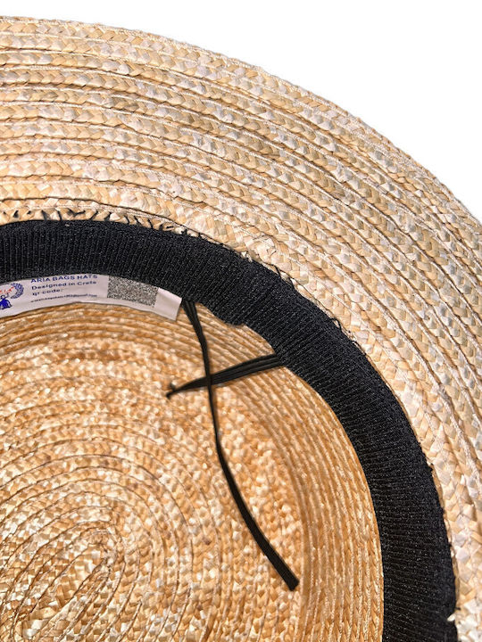 Women's Wicker Hat Beige M1121