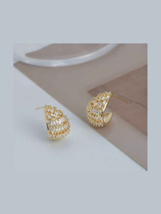 ecarla Earrings Made Of Gold Plated Steel