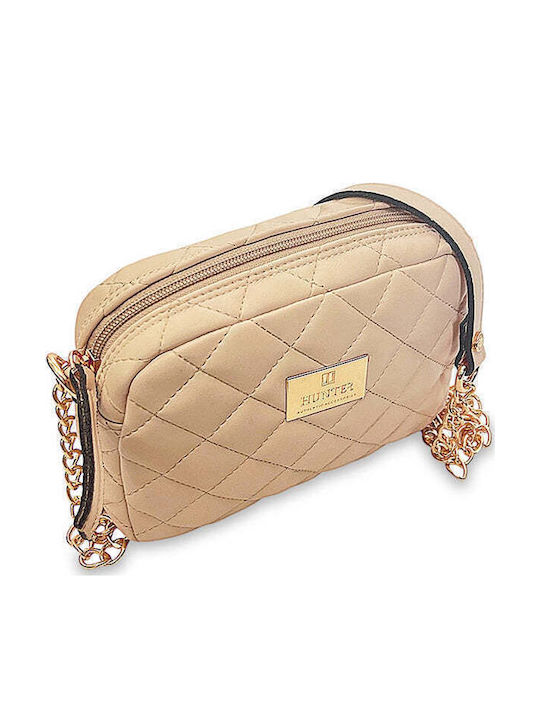 Γυναικεία Τσάντα Oval Quilted Μπεζ