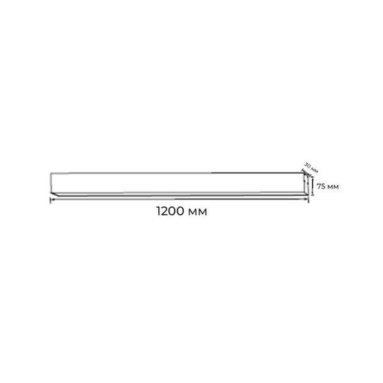 Horoz Electric LED Commercial Linear Ceiling Lighting 40W Warm to Cool White with Dimmable