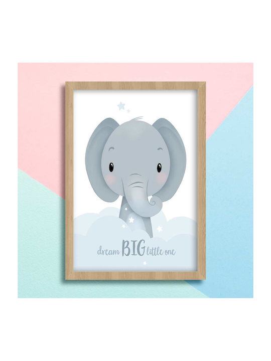 Kids Poster Elephant 50x40cm