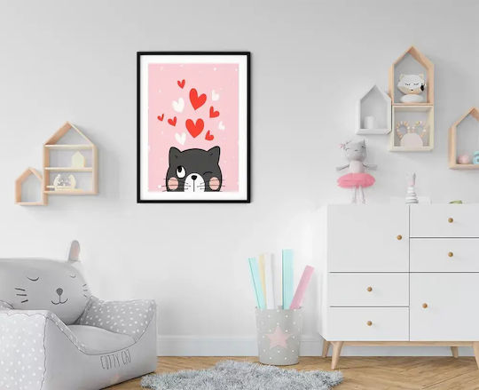 Poster pentru copii Cat Love 50x40 cm