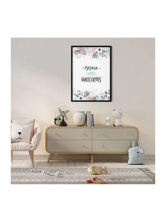 Παιδική Αφίσα Unicorns 50x40εκ.