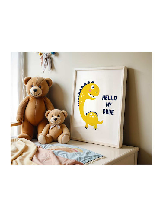 Παιδική Αφίσα Hello Dinosauro 50x40εκ.