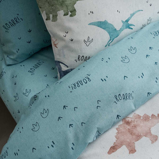 Vesta Home Kids Sheets Set Single Cotton Rex Green 175x255cm 3 Pieces
