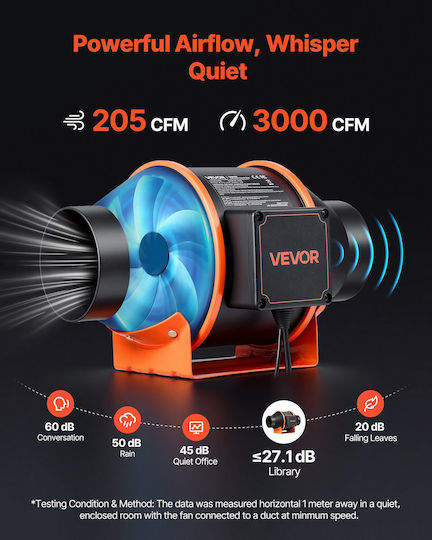 Vevor Air Duct Wall Ventilator Diameter 101.6mm