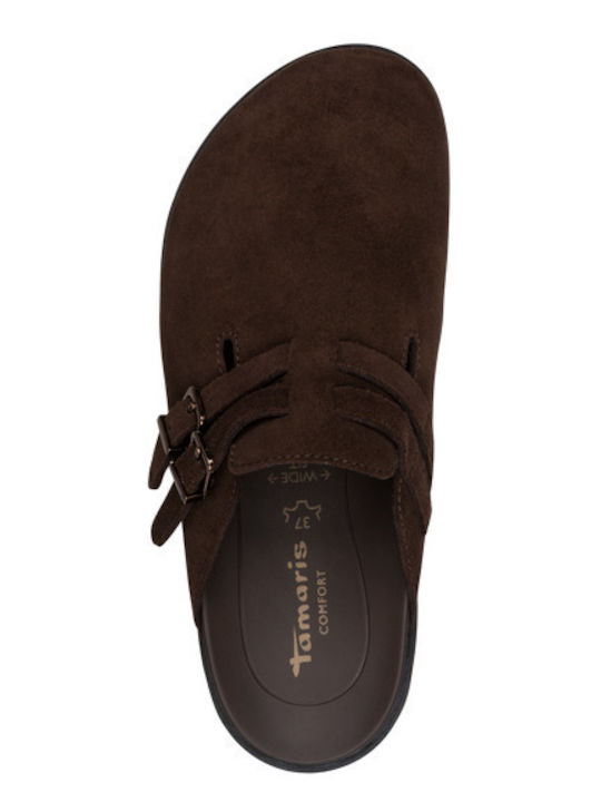 Leather Women's Sandals Brown