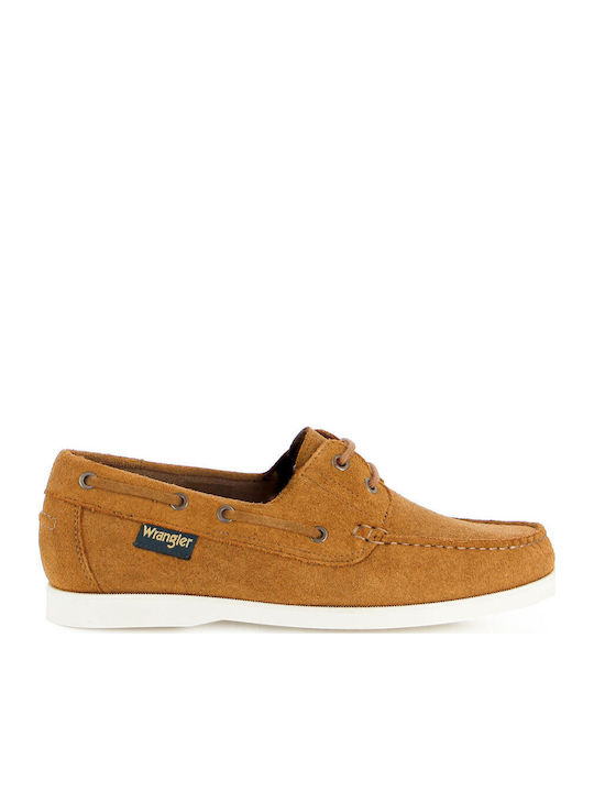 Leather Men's Moccasins in Tabac Brown Colour