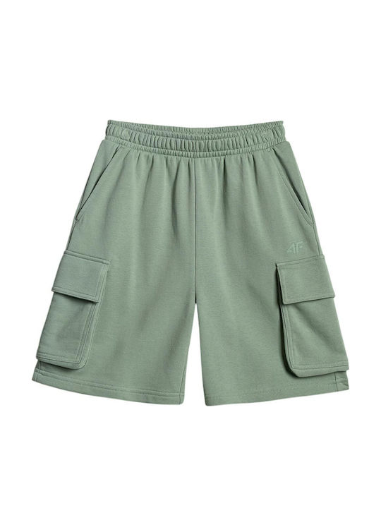 Kids Shorts Bermudas Fabric Green