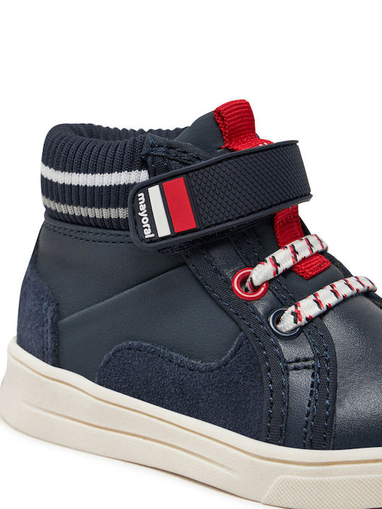 Παιδικά Sneakers High με Σκρατς Μπλε