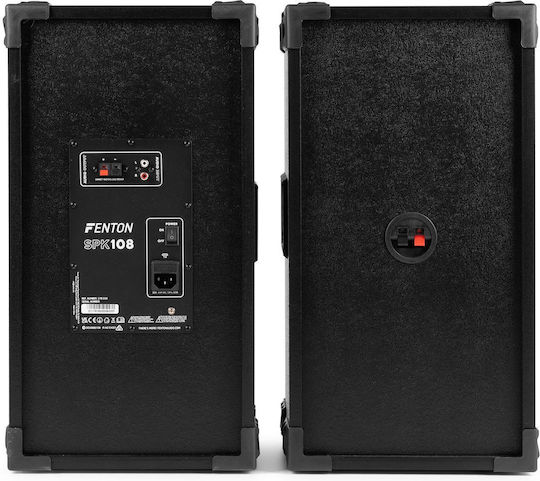 Fenton SPK-108 Set with Active PA Speaker 400W with 8" Woofer 31.5x52.5x24.5cm