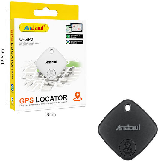 Andowl Q-GP2 Apple Find My & Google Find Hub Μαύρο