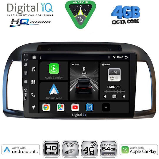 Digital IQ Ηχοσύστημα Αυτοκινήτου για Nissan Navara 2016 (Bluetooth/USB/WiFi/GPS/Apple-Carplay/Android-Auto) με Οθόνη Αφής 10"