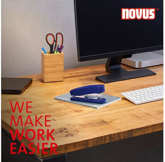 Novus Handtacker B 4 Blau Mechanismus zum Nachladen mit Feder