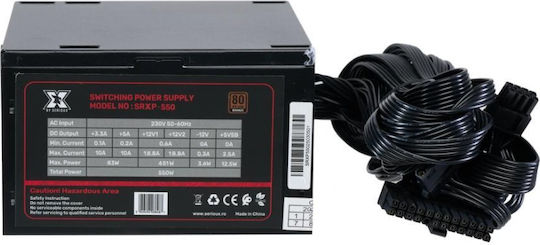 Serioux 550W Sursă de Alimentare Neagră Full Wired 80 Plus Bronze (SRXP-550)