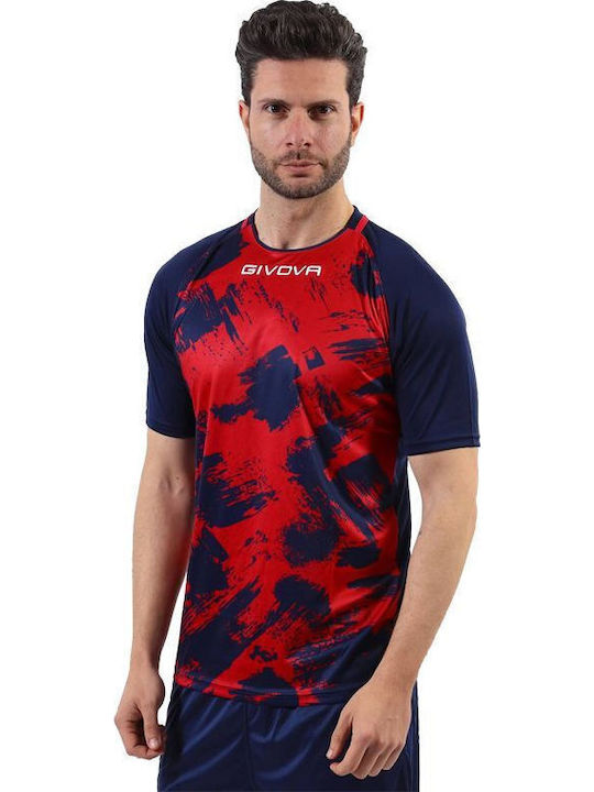 Athletic T-shirt Red/Navy