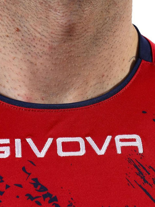 Athletic T-shirt Red/Navy