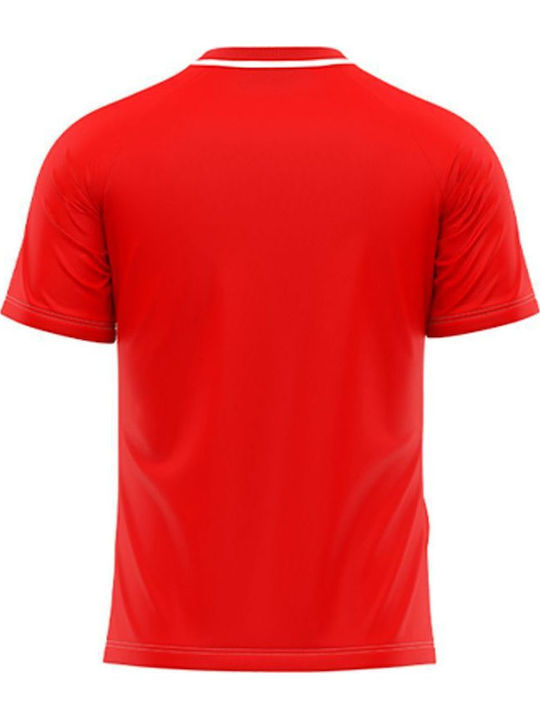 Sportliches T-Shirt Weiß/Rot
