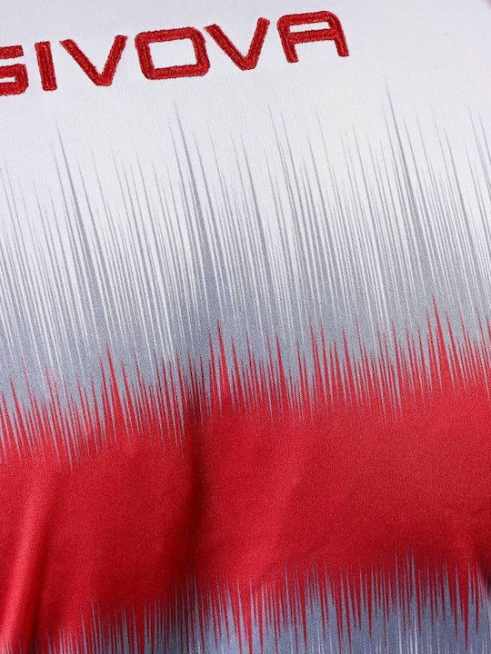 Sportliches T-Shirt Weiß/Rot