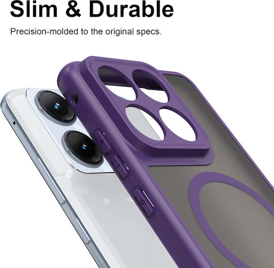 Techsuit Back Cover Plastic Purple (Motorola Edge 70)