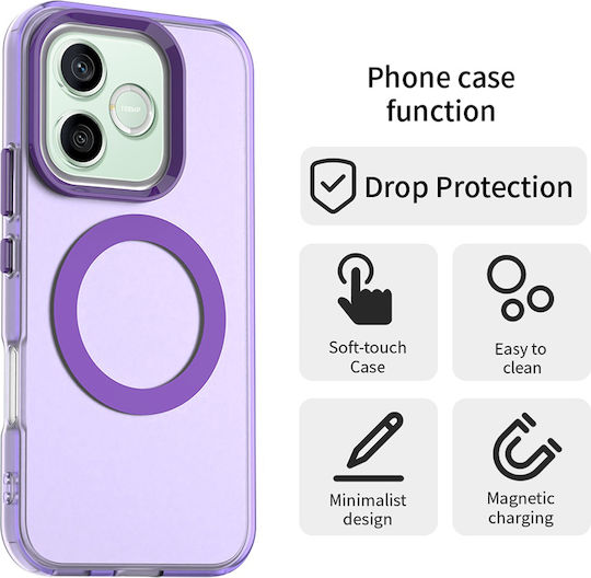 Techsuit Plastic Silicone Bumper Purple Honor 600