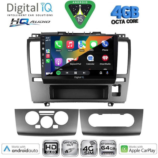 Digital IQ Car Audio System for Nissan Tiida 2004-2013 (Bluetooth/USB/WiFi/GPS/Apple CarPlay/Android Auto) with 9" Touch Screen