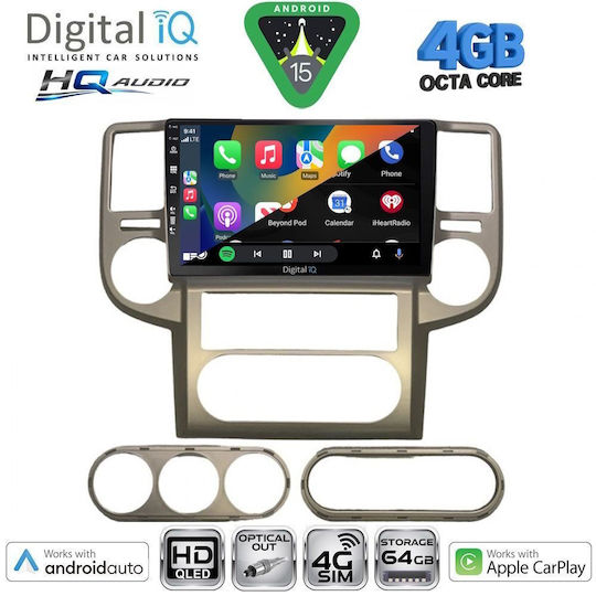 Digital IQ Ηχοσύστημα Αυτοκινήτου για Nissan X-Trail 2004-2007 (Bluetooth/USB/WiFi/GPS/Apple-Carplay/Android-Auto) με Οθόνη Αφής 10"