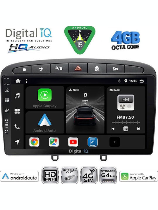 Digital IQ Car Audio System 2001-2005 Bluetooth USB WiFi GPS Apple CarPlay Android Auto with 9" Touch Screen