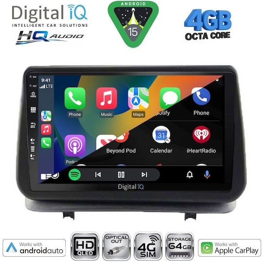 Digital IQ Ηχοσύστημα Αυτοκινήτου για Porsche Cayenne 2002-2011 (Bluetooth/USB/WiFi/GPS/Apple-Carplay/Android-Auto) με Οθόνη Αφής 9"