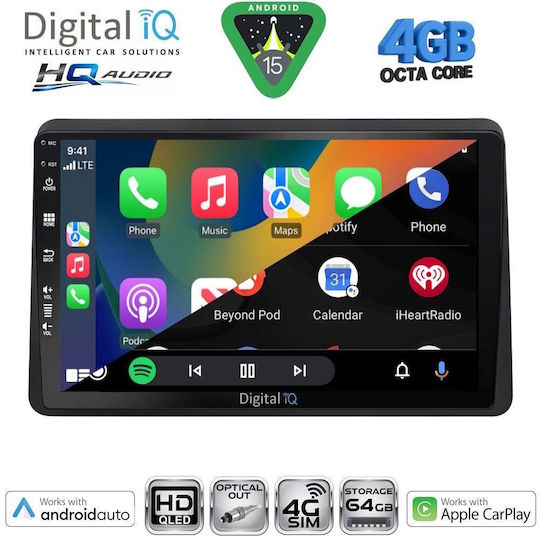 Digital IQ Ηχοσύστημα Αυτοκινήτου για Opel Movano Renault Master Nissan NV400 2020 (Bluetooth/USB/WiFi/GPS/Apple-Carplay/Android-Auto) με Οθόνη Αφής 10"