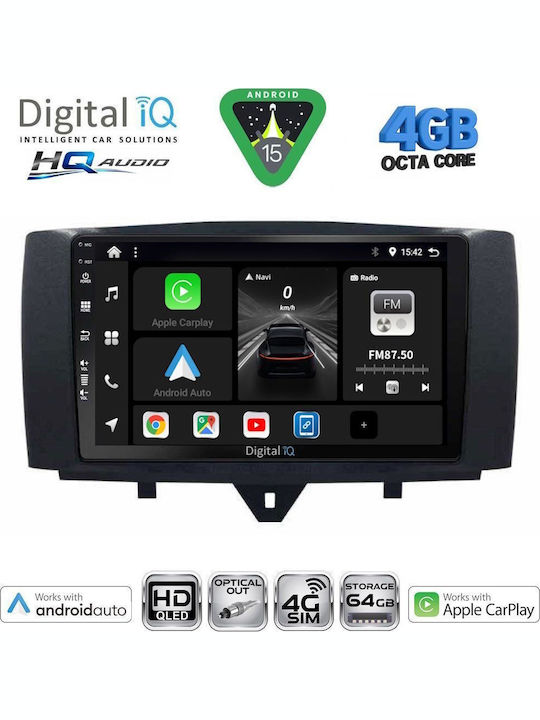 Digital IQ Car Audio System for Skoda Yeti 2014-2018 with Clima (Bluetooth/USB/WiFi/GPS/Apple CarPlay/Android Auto) with 10" Touch Screen