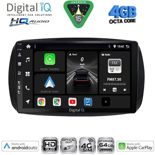 Digital IQ Ηχοσύστημα Αυτοκινήτου για Skoda Yeti 2014-2018 με Clima (Bluetooth/USB/WiFi/GPS/Apple-Carplay/Android-Auto) με Οθόνη Αφής 10"