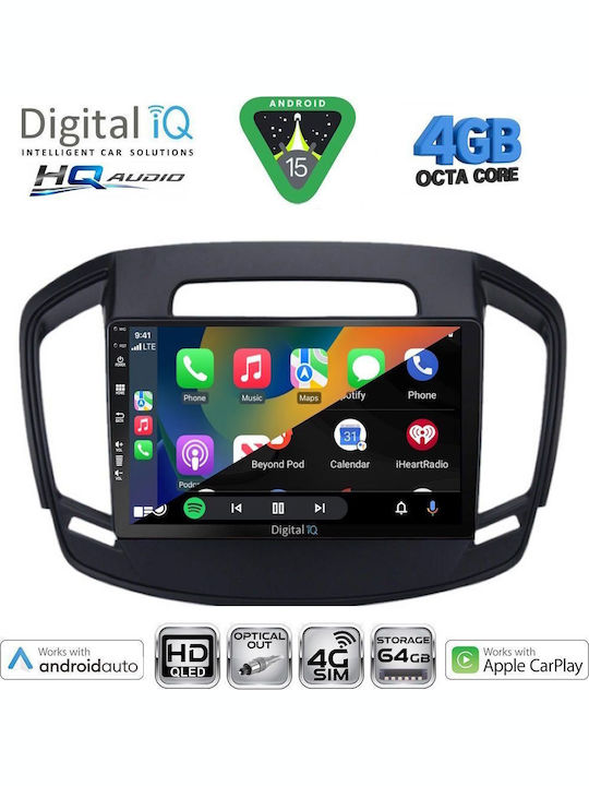 Digital IQ Auto-Audiosysteme Für Opel Crossland / Grandland 2017 Mit Touchscreen 9" Bluetooth USB WiFi GPS Apple CarPlay Android Auto