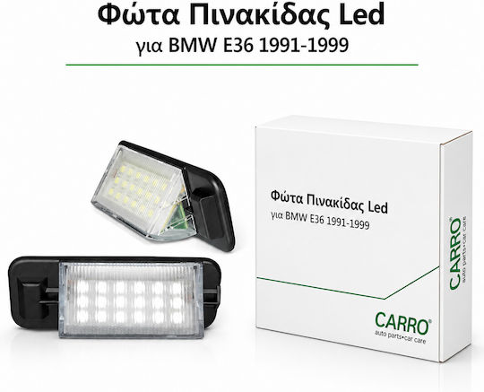 Kennzeichenbeleuchtungen LED BMW E36 1991-1999 2 Stück