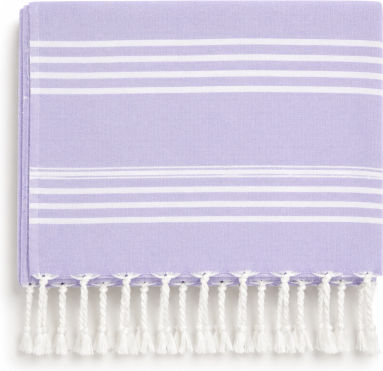 Morena Spain Lilac Beach Towel with Fringes 100x178cm SM-MST-26TW-LILAC