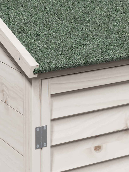 Wooden Garden Shed White 0.59x0.56x1.135m