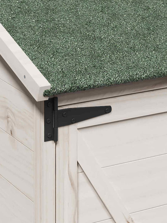Wooden Garden Shed White 0.595x0.56x1.135m