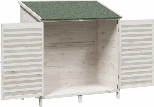 Wooden Garden Shed White M1.06xW0.56xH1.135m