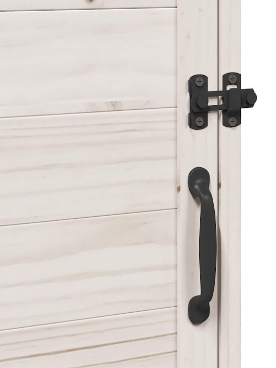 Wooden Garden Shed White 0.59x0.56x1.135m