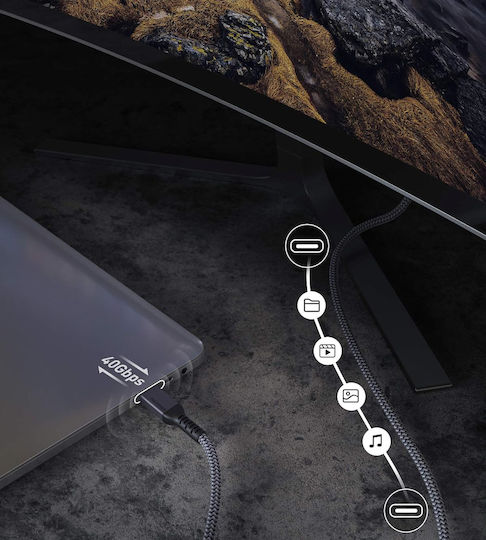 Cablu Thunderbolt 4 Maxonar 1,6 M 2 Bucăți 40 Gb S 100 W 8k Usb4 Usb-c