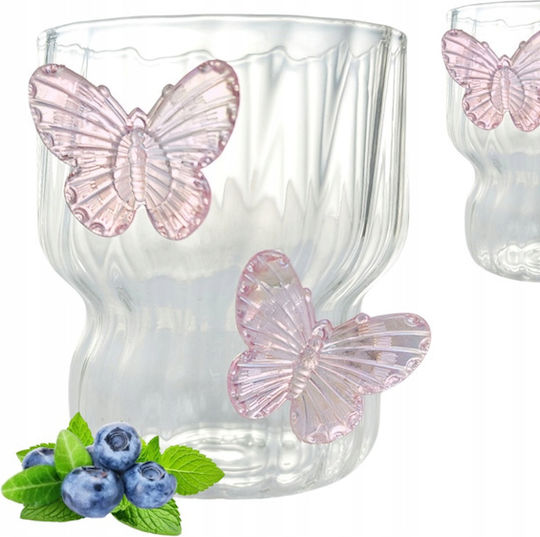 ecarla Coffee/Freddo Glass in Pink Colour 260ml