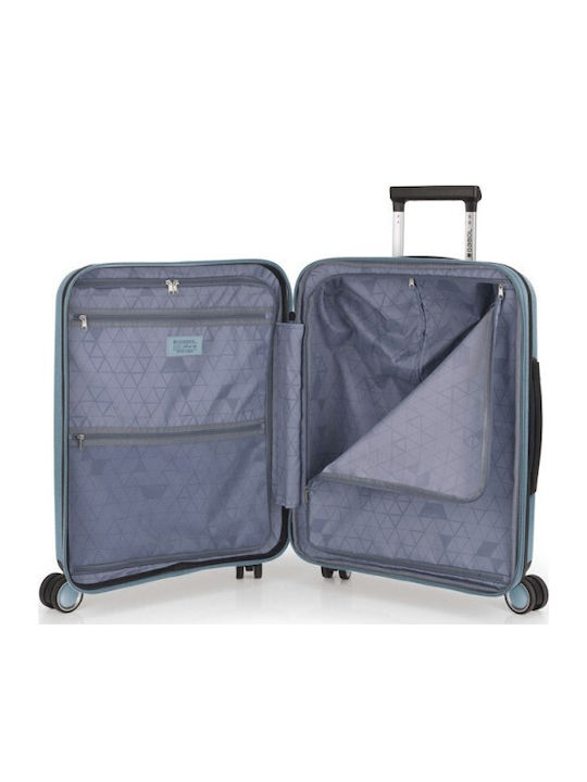 Gabol Brouklyn Cabin Hard Suitcase Light Blue Height 55cm